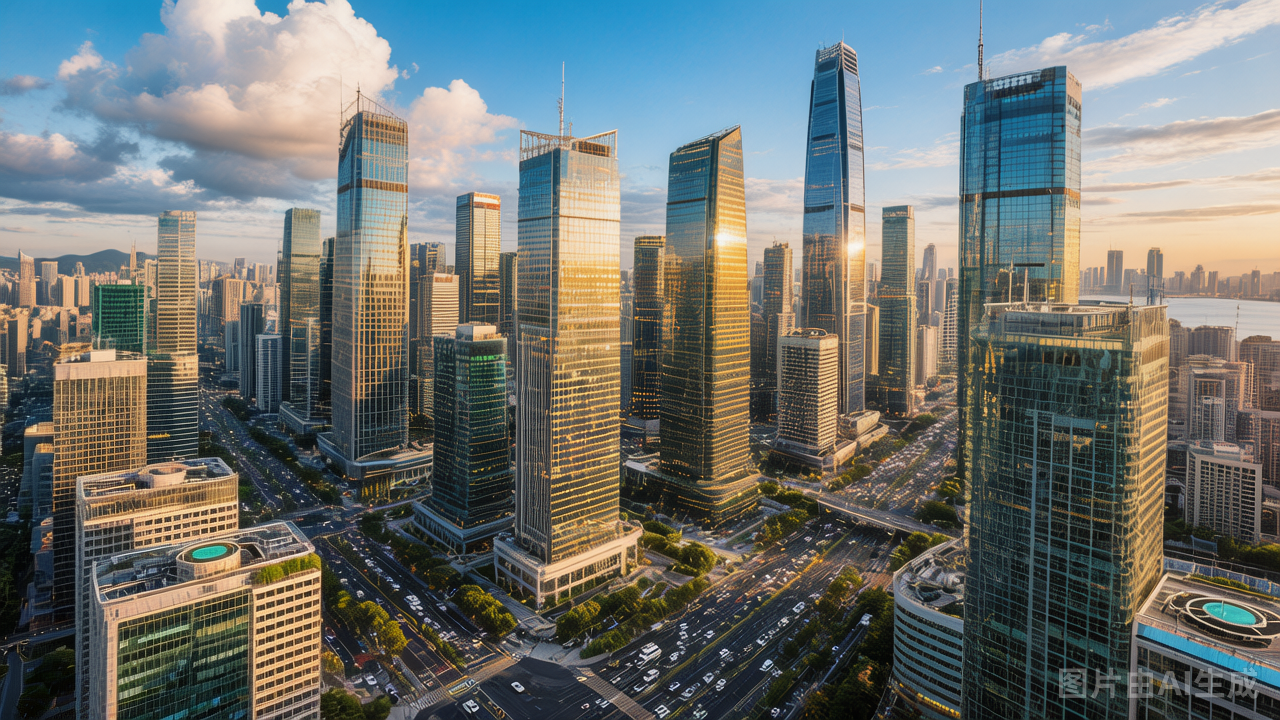 Nanshan Qianhai CBD Skyline